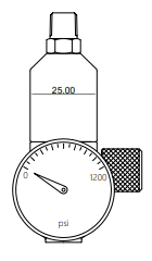 Fixed flow calibration regulator with high-pressure inlet option