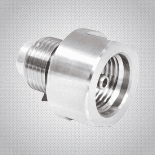 C10 cylinder valve with dust caps and adaptors