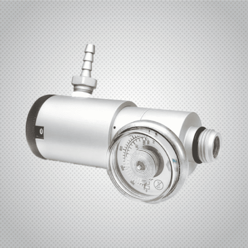 Vari-flow regulator with continuous adjustment for calibration gases