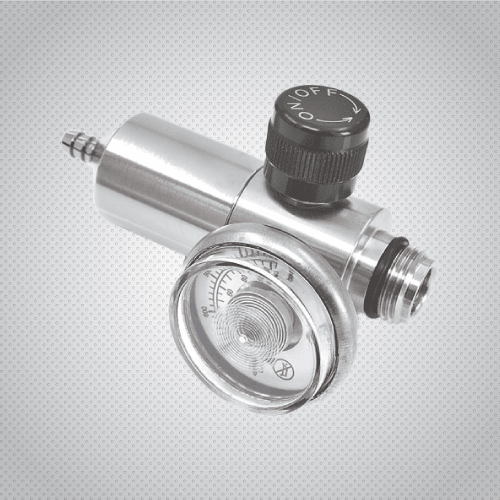 Stainless steel fixed flow regulators for specialty gas use