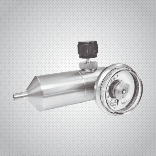 Fixed flow regulator engineered for repeatable detector bump tests