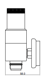 Adjustable dial regulator C10 inlet for calibration gases