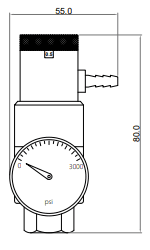 Demand flow regulator for calibration gas supply to pumped analyzers and detectors